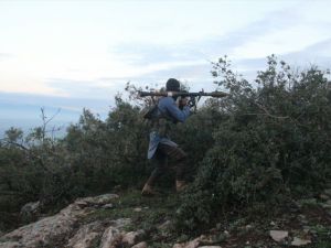 Afrin'deki terörist kampı ele geçirildi!