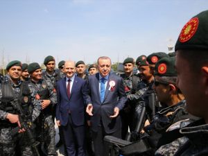 Erdoğan, Soylu ve beraberindeki heyeti Külliye'de kabul etti
