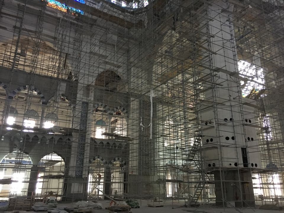 Çamlıca Camii'nin içi ilk kez drone ile görüntülendi galerisi resim 10