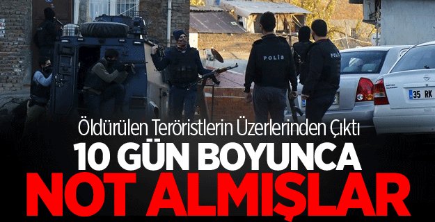 Öldürülen Teröristlerin Üzerlerinden Çıktı