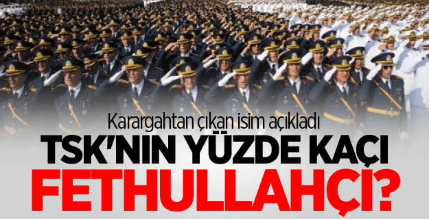TSK'nın yüzde kaçı Fethullahçı?