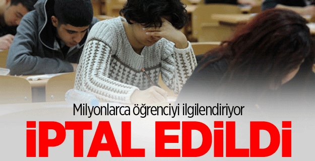 YGS'de o sorular iptal edildi