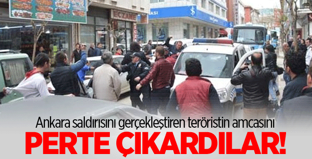 Teröristin amcası perte çıktı