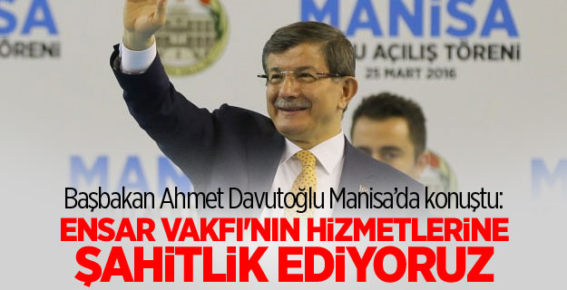 Davutoğlu'ndan Ensar Vakfı açıklaması