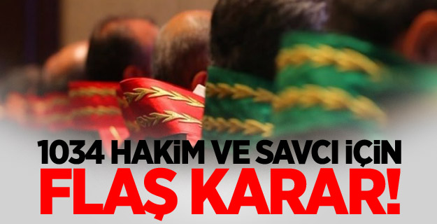 1034 hakim ve savcının görev yeri değişti