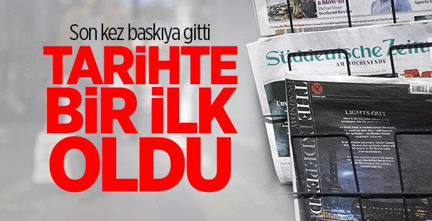 The Independent son kez baskıya gitti