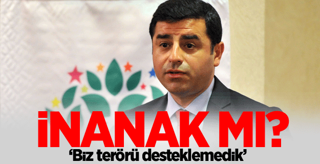 Demirtaş: Biz terörü desteklemedik