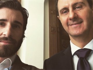 Esed'le selfie yapan Fransız gazeteciye tepki yağıyor