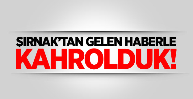 Şırnak'tan acı haber geldi!