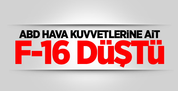 ABD Hava Kuvvetlerine ait F-16 düştü