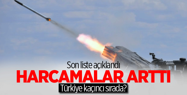 Küresel silah harcamaları arttı