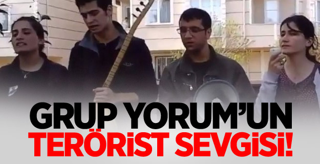 Grup Yorum teröristin mezarı başında marş okudu