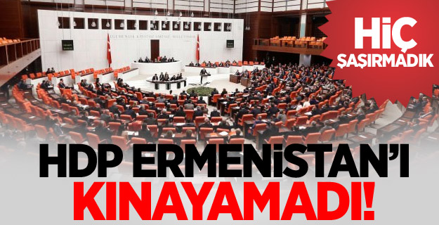 HDP, Ermenistan'ı kınayamadı!
