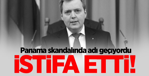Panama skandalında adı geçen Başbakan istifa etti