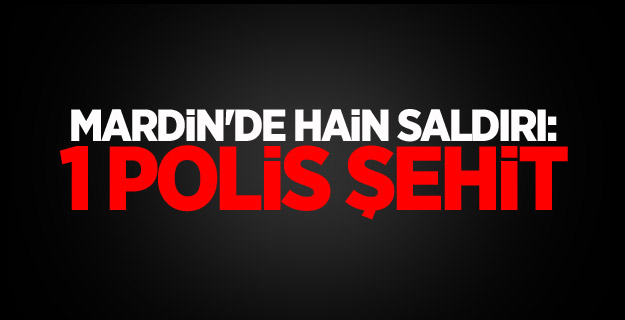 Mardin'de hain saldırı: 1 polis şehit