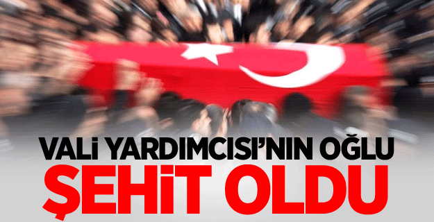 Vali yardımcısının oğlu şehit düştü