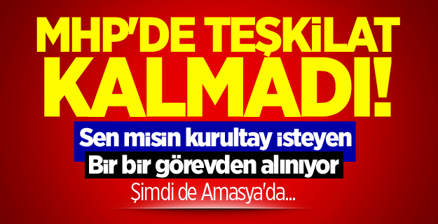 MHP'de teşkilat kalmadı!