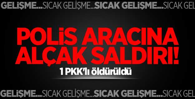 Polis aracına alçak saldırı: 1 PKK'lı öldürüldü