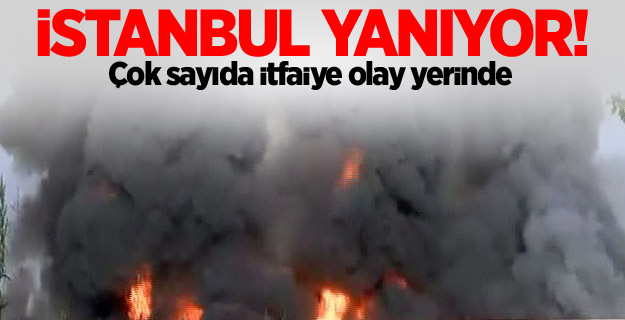 Kağıt deposunda yangın!