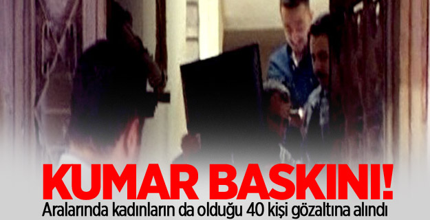 Malatya'da kumar baskını!