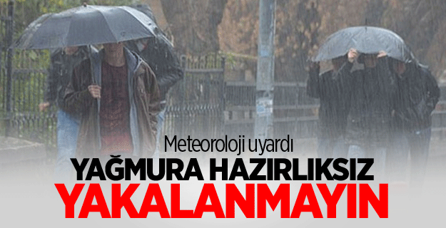 Pazartesi yağışlar başlayacak