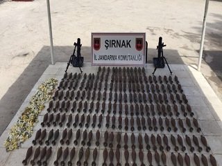Şırnak'ta çok sayıda mühimmat ele geçirildi