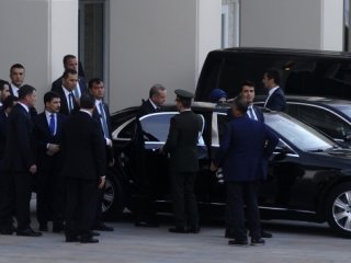 Erdoğan, düğünün ardından Huber Köşkü'ne geçti
