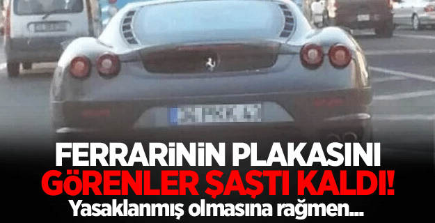 İstanbul'da PKK plakalı Ferrari
