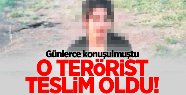 Vasiyet yazan PKK'lı teslim oldu