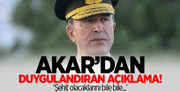 Akar'dan flaş açıklama!