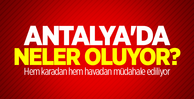 Antalya'da korkutan yangın!