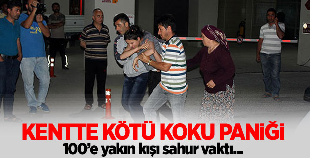 Kötü koku şehri hastanelik etti