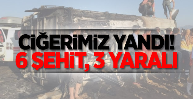 Bingöl'de 6 polis şehit oldu