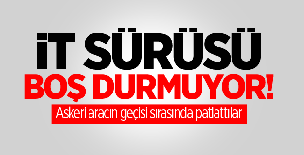 Van'da askeri aracın geçişi sırasında patlama