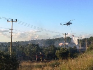 Çanakkale’de korkutan yangın