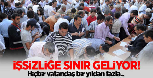 İşsizliğe sınır geliyor