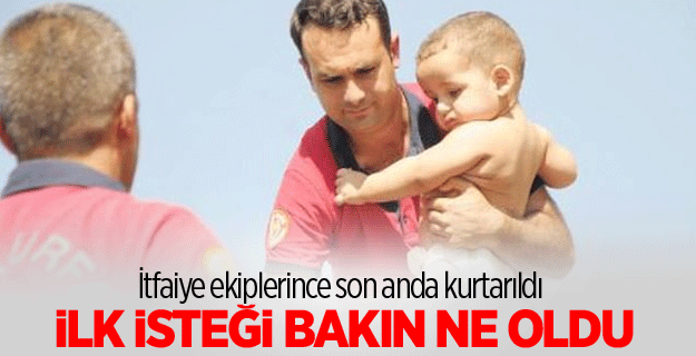Suriyeli kardeşleri itfaiye kurtardı