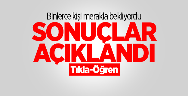 KPSS ÖABT 2016 sonuçları açıklandı