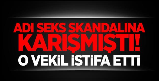 Adı seks skandalına karışan vekil istifa etti