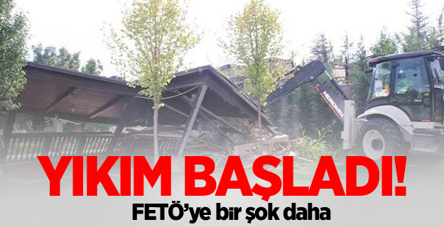 İpek’in İncek’teki malikanesinde yıkım başladı