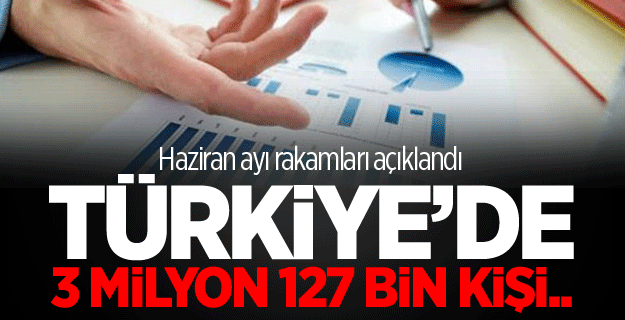 Haziran ayı işsizlik rakamları açıklandı