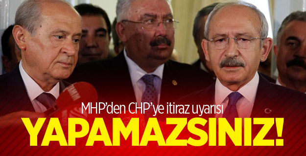 MHP'den CHP'ye iptal davası itirazı