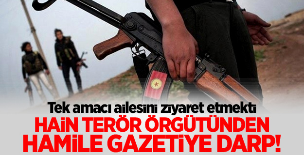 PYD hamile gazeteceye saldırdı
