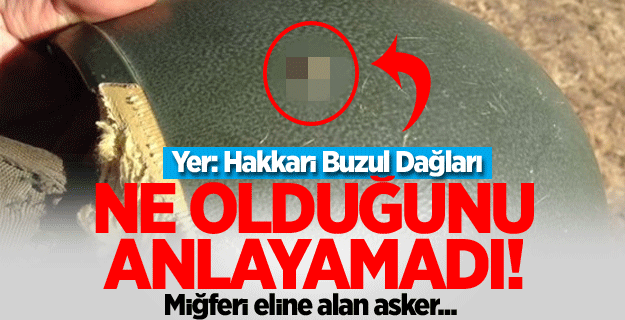 Mermi kompozit başlığa saplandı