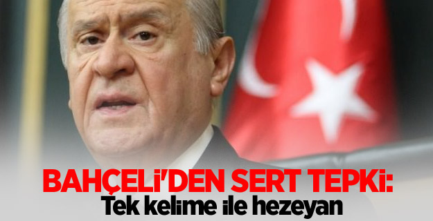Bahçeli'den sert tepki: Tek kelime ile hezeyan