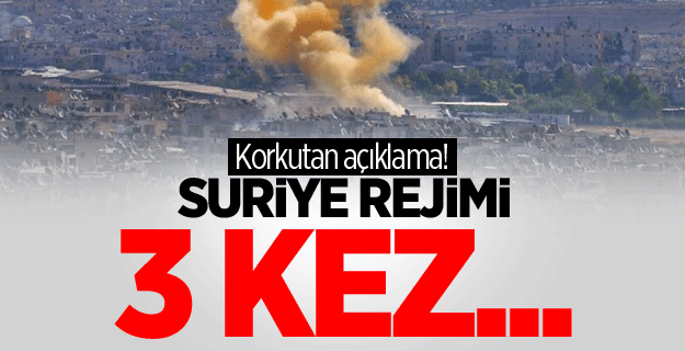 Suriye reijimi 3 kez kimyasal silah kullandı