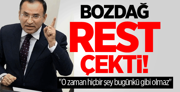 Bozdağ'dan ABD'ye Gülen resti