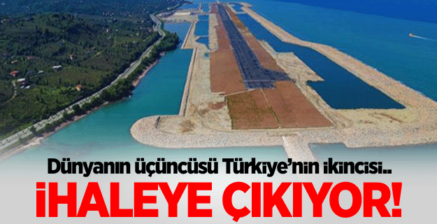 Denize ikinci havalimanı ihaleye çıkıyor
