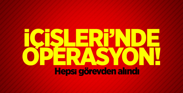 20 Mülki İdare Amiri görevden uzaklaştırıldı