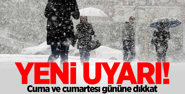 Meteoroloji'den İstanbul'a kar uyarısı!